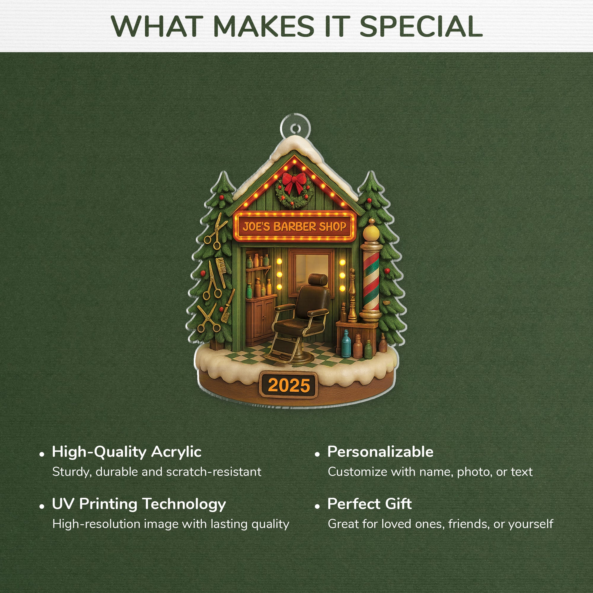 5954OUS4 3d printing effect acrylic barber shop ornament_s custom christmas gifts 5954OKTCB