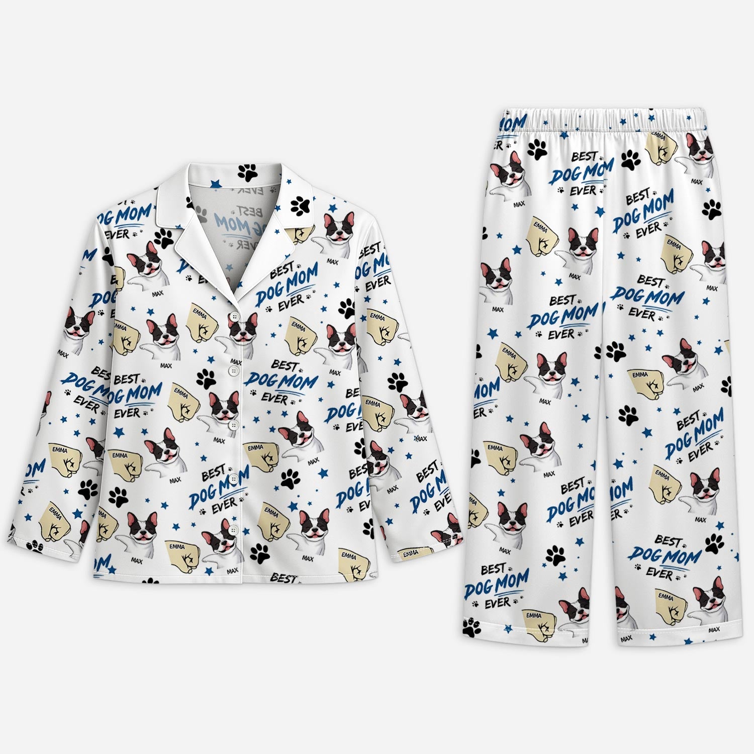 5966VUS1 best dog mom ever pajamas personalized gifts for dog owners 5966V8YAC