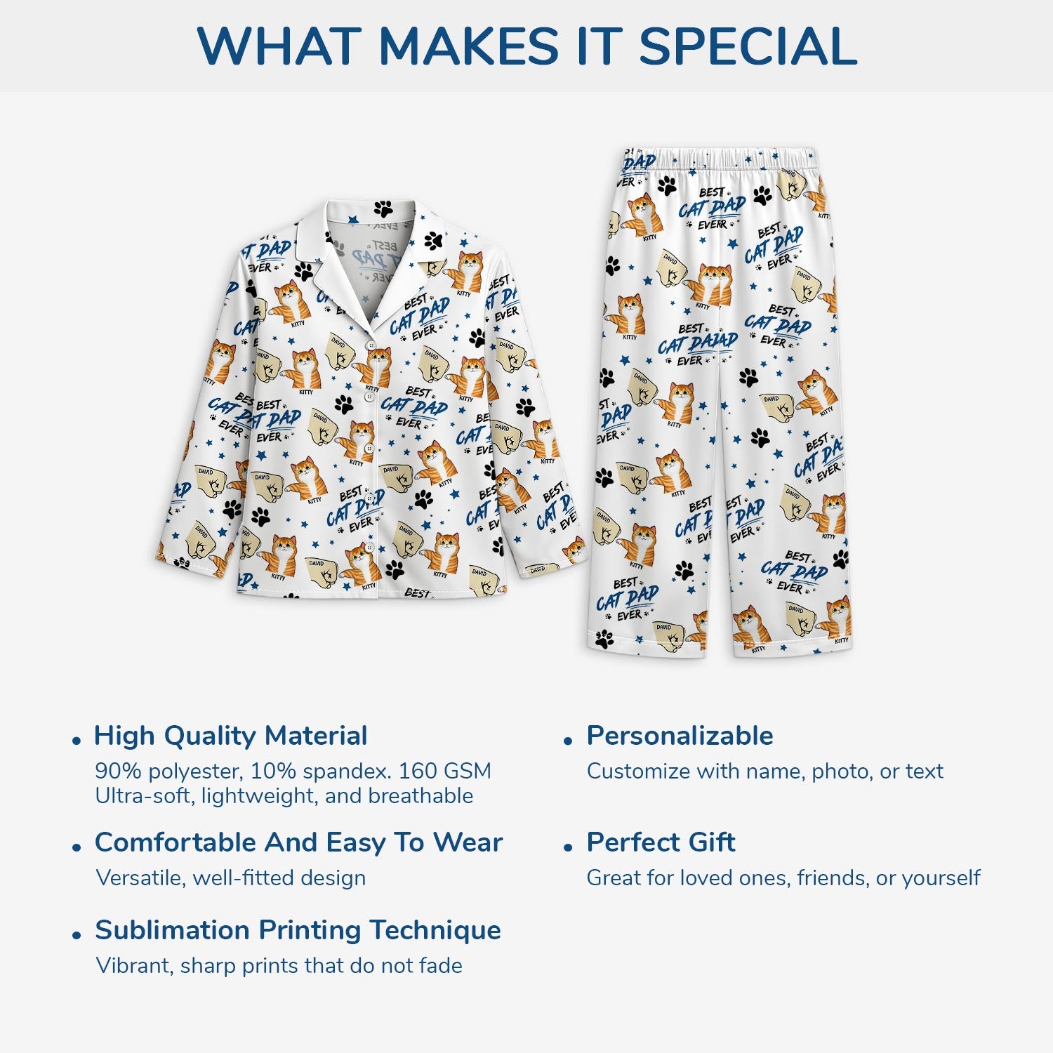 5966VUS5 best cat dad ever pajamas personalized gifts for cat owners 5966V8YAD