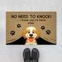 5969DUS1 no need to knock doormat personalized gifts for dog lovers 5969DKZ0C
