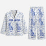 5970VUS1 blue toile dog pajamas personalized gifts for dog lovers 5970VKMTC