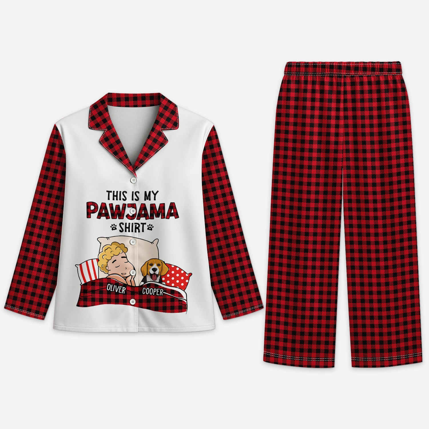 5971VUS1 this is my pajama shirt custom dog pajamas dog lover gifts 5971VKZQC