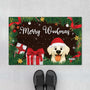 5974DUS1 merry woofmas doormat custom christmas gifts for dog lovers 5974DTKAC