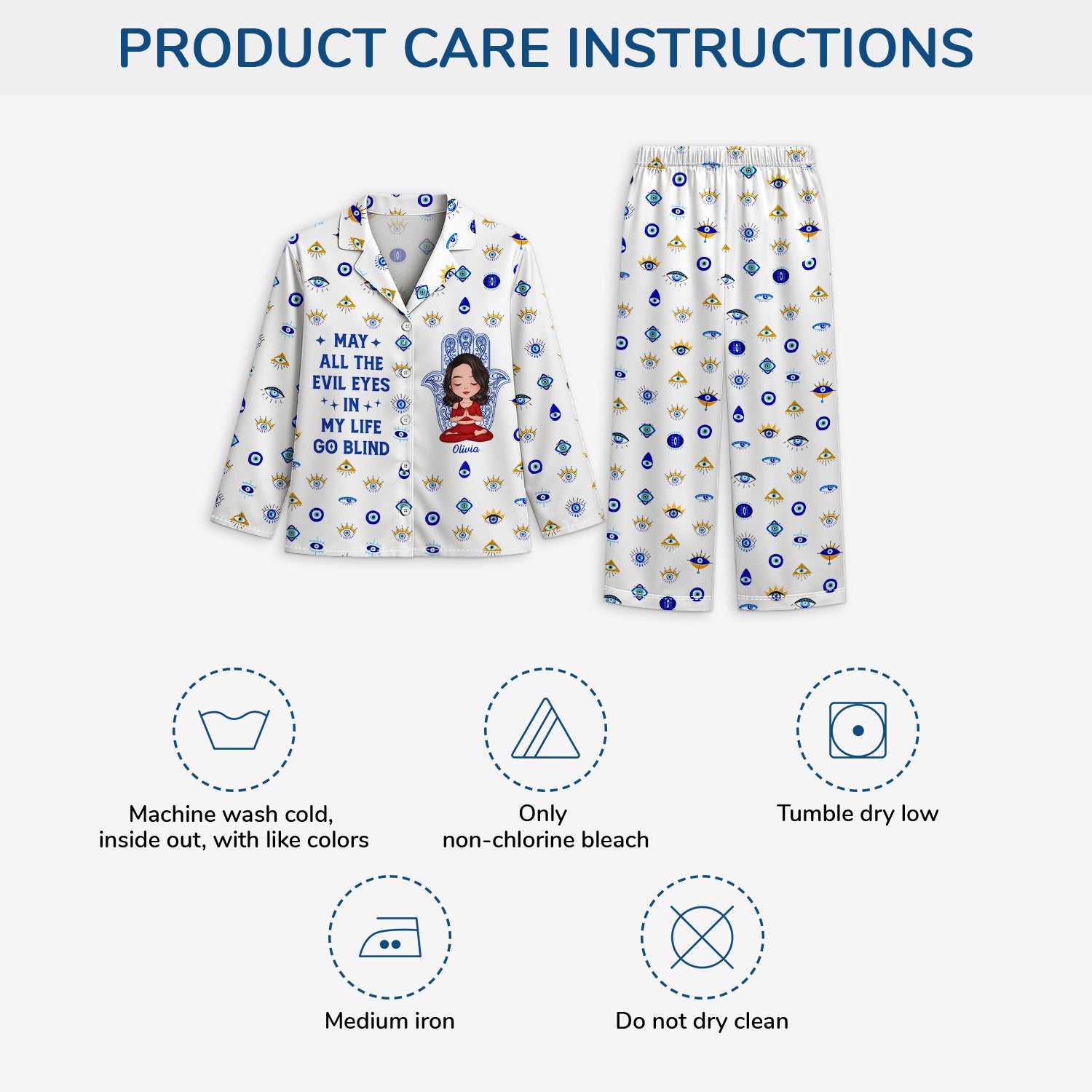 5980VUS4 personalized womens pajamas gifts for yoga lovers 5980VKVCA