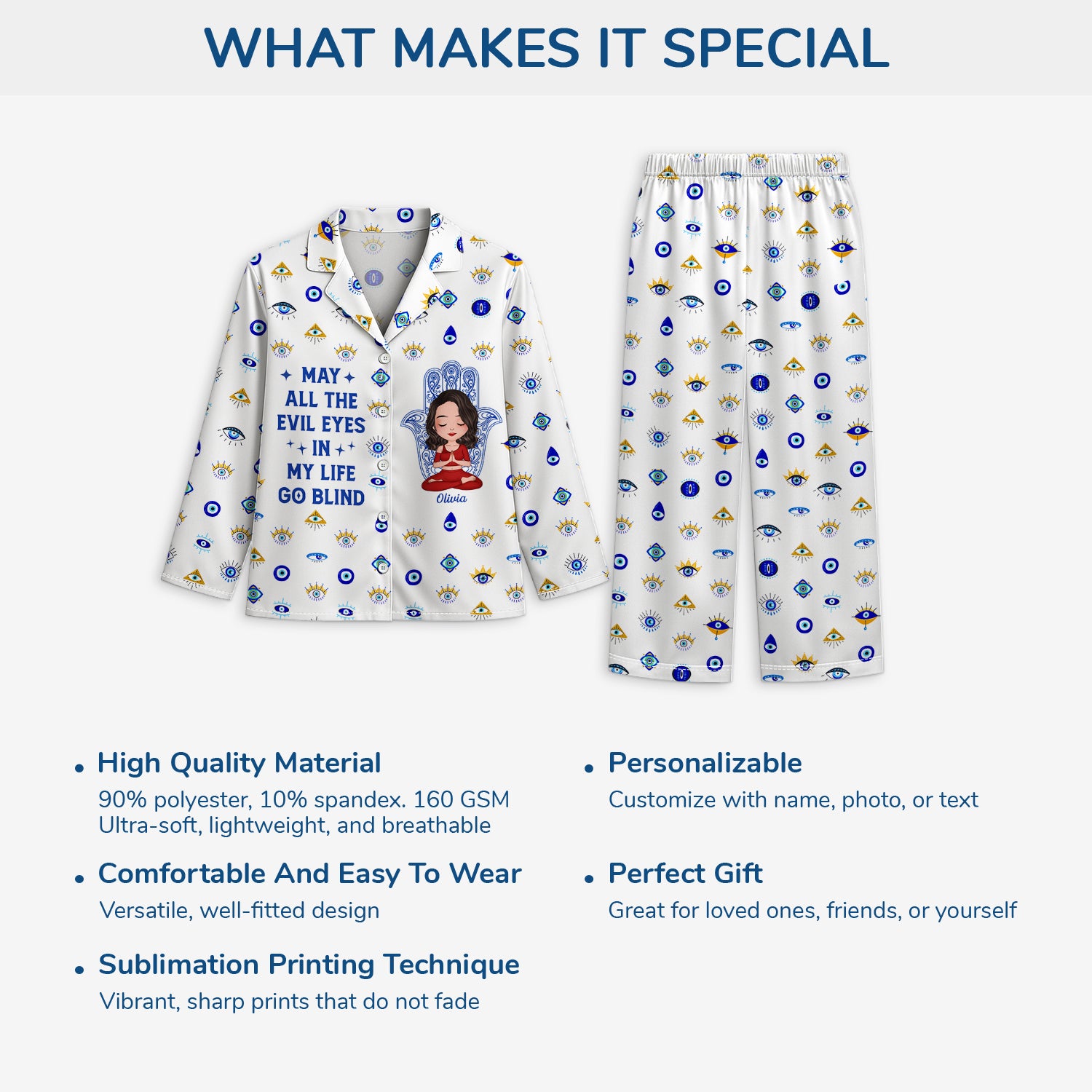 5980VUS5 personalized womens pajamas gifts for yoga lovers 5980VKVCA