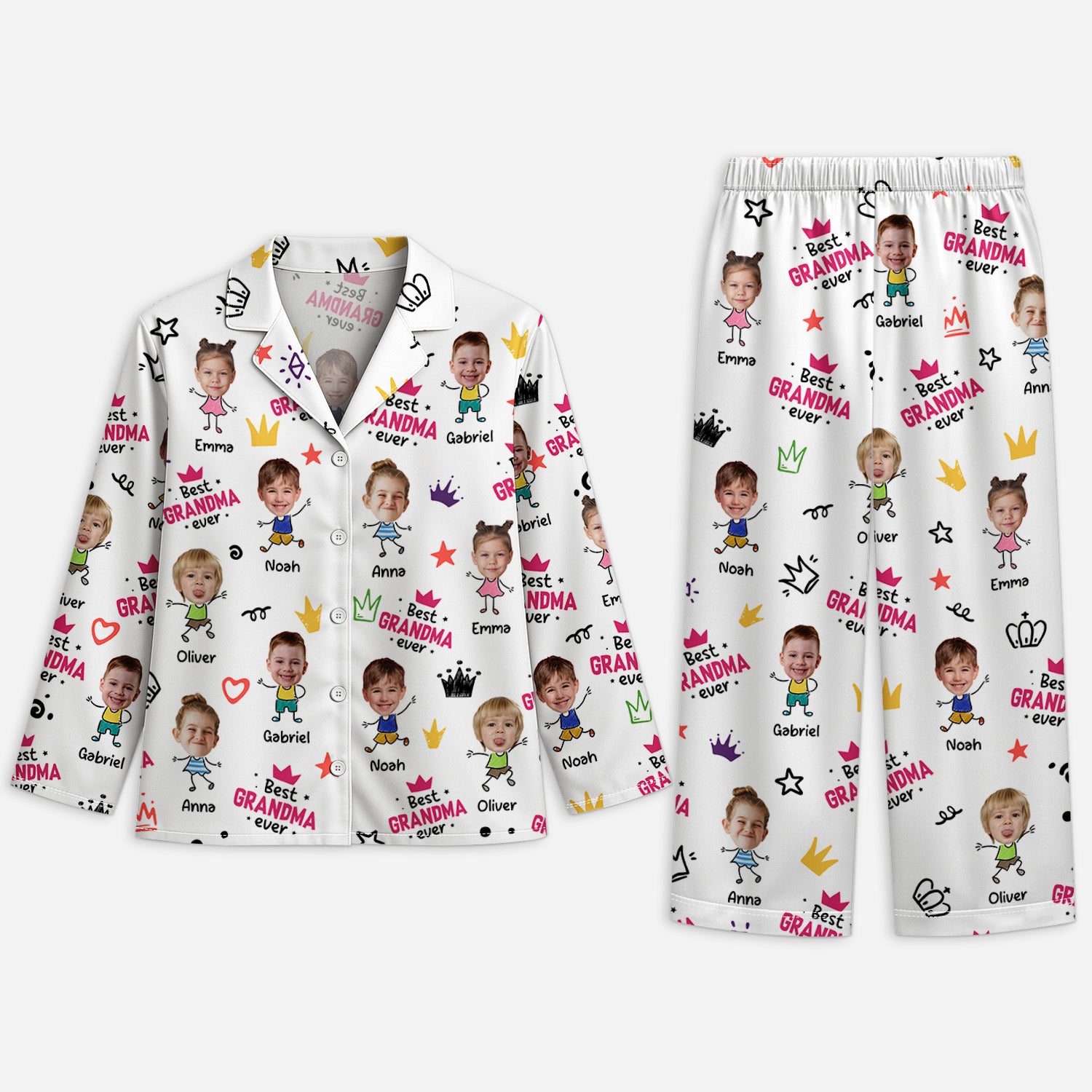 5995VUS1 custom pajamas with faces_ gifts for grandma grandpa 5995V6MMA