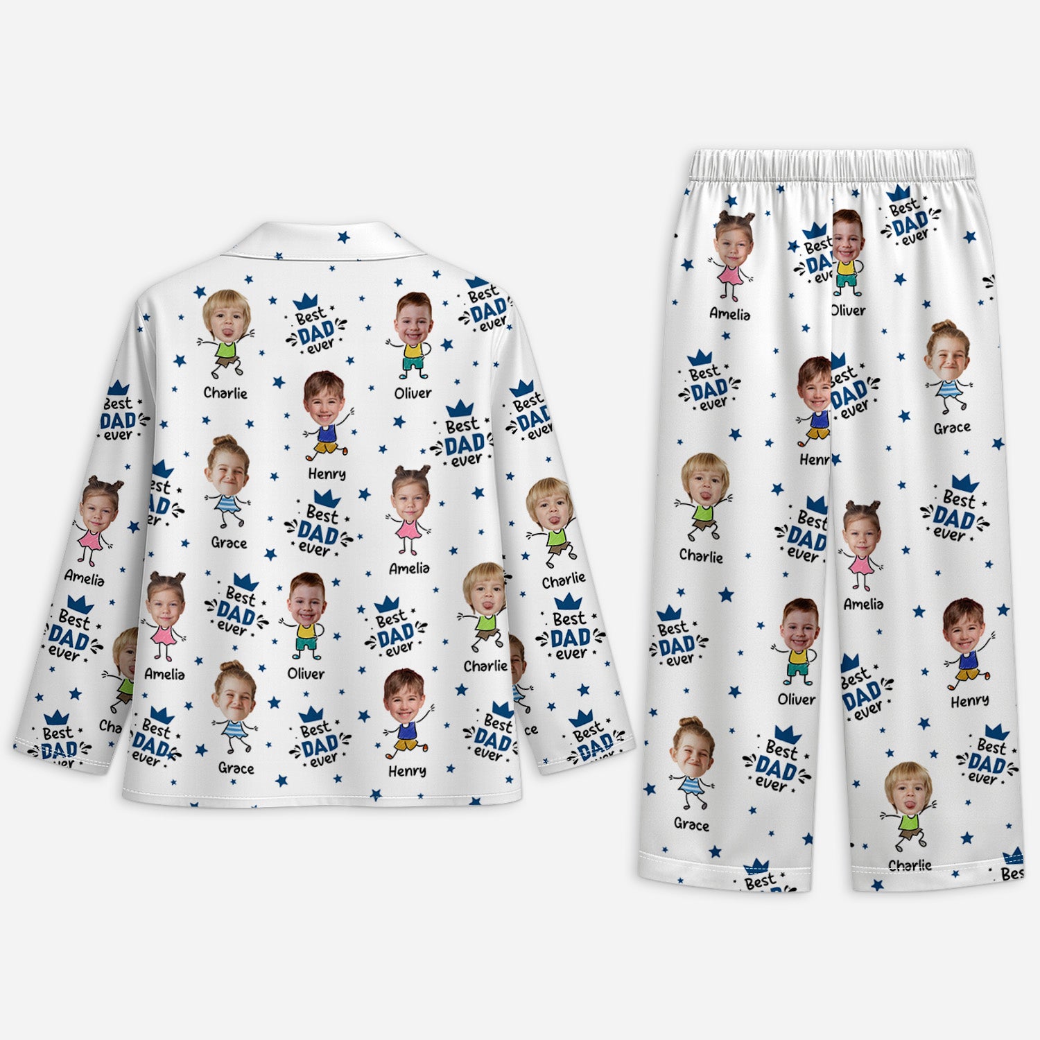 5995VUS2 custom pajamas with faces_ gifts for dad mom 5995V6MMB