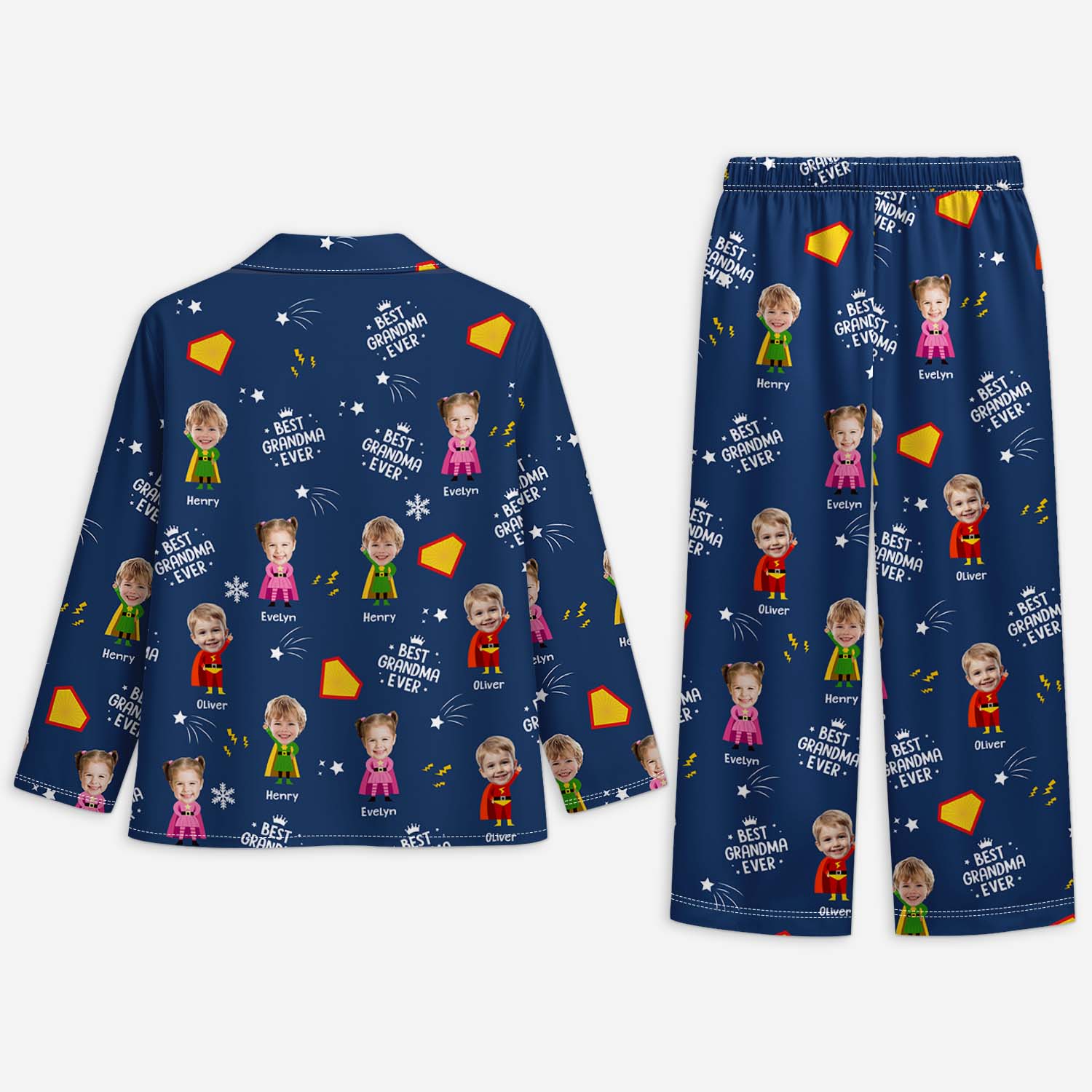 5997VUS2 christmas pajamas with faces on them custom gifts for grandparents 5997V6KAA