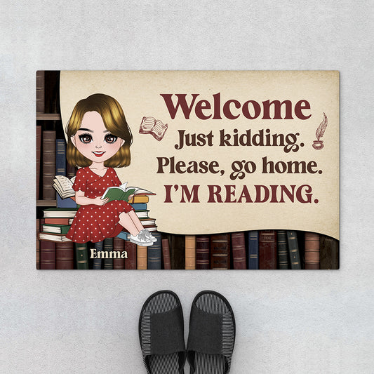 5998DUS1 im reading doormat funny custom gifts for book lovers women 5998D6MZD