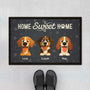 6005DUS1 personalized gifts for dog lovers home sweet home doormat 6005D3VTC