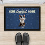 6005DUS2 personalized gifts for cat lovers home sweet home doormat 6005D3VTD