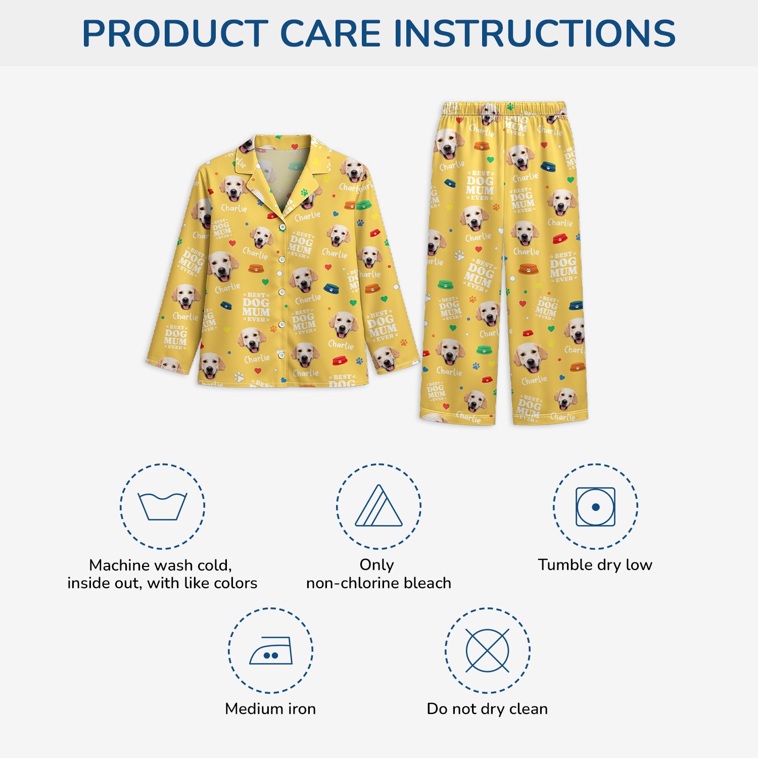 6009VUS4 personalized pajamas with dog face best dog mom ever gifts 6009V8MNC