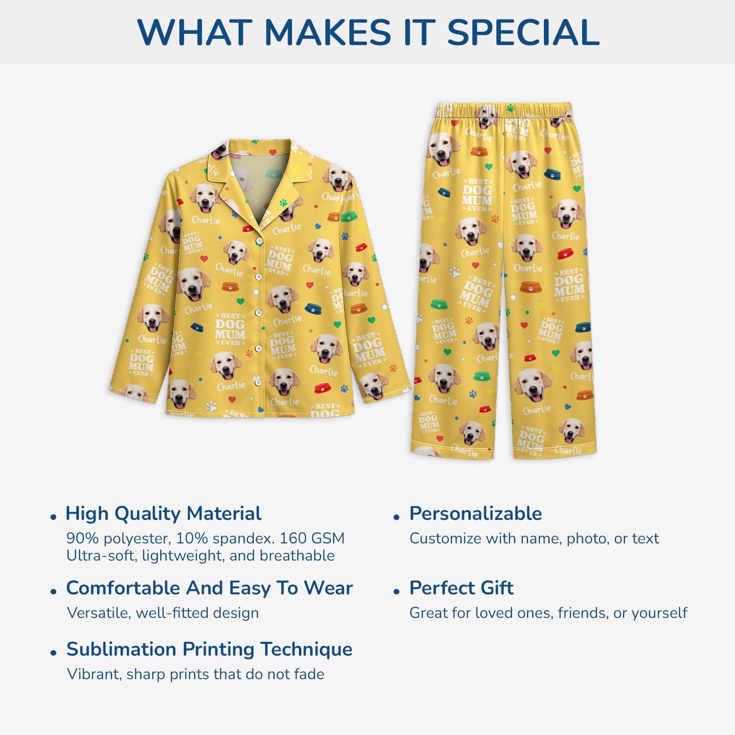 6009VUS5 personalized pajamas with dog face best dog mom ever gifts 6009V8MNC