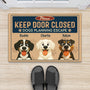 6012DUS2 keep door closed_ doormat personalized gifts for dog lovers 6012DKT5C