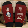 6030JUS2 custom shhh im reading socks gifts for a book lover 6030J6Q5A