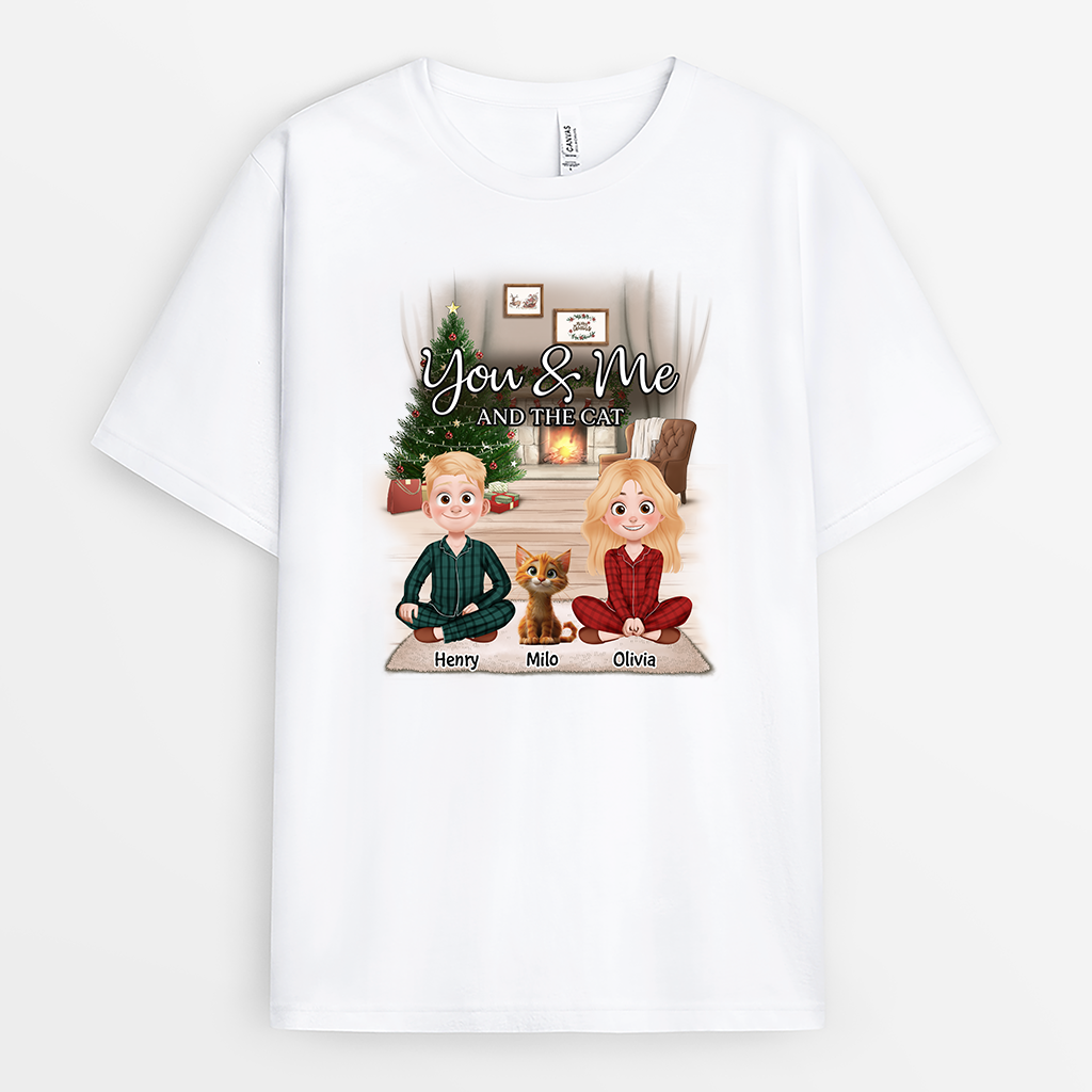 6031AUS1 you me and the cats shirt personalized couples gift for christmas_ 6031AKH5D