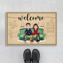6039DUS1 cat welcome doormats personalized gifts for couples with cats 6039D6HND