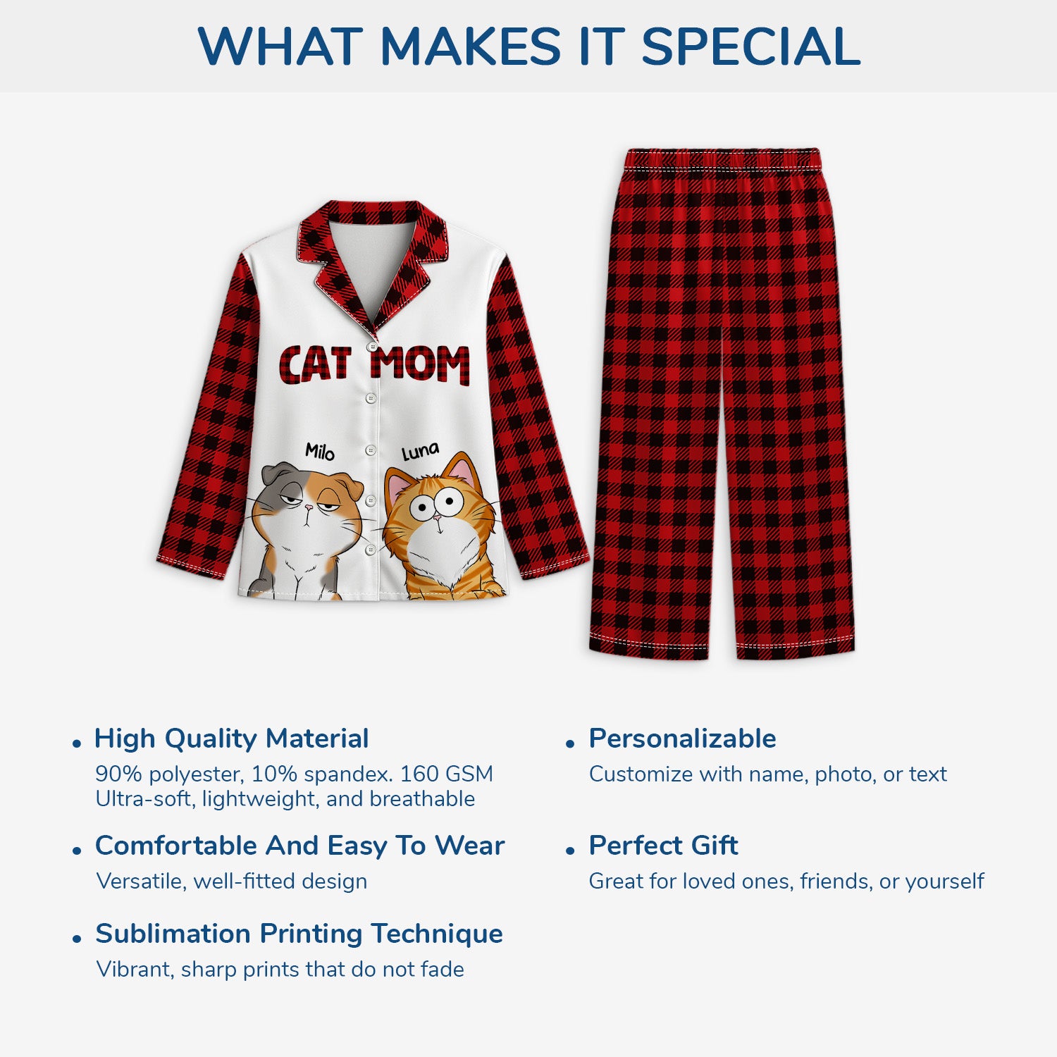 6040VUS5 custom cat pajamas personalized cat mom gifts 6040V6YTD