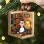 6043OUS2 custom acrylic book lover ornament book reader gifts for her him 6043O6LAA