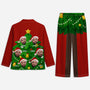 6054VUS2 christmas tree pajamas with faces custom christmas for him her 6054VKHNB
