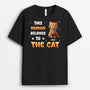 6055AUS1 this human belongs to shirt custom cat gifts for humans 6055A8FTC