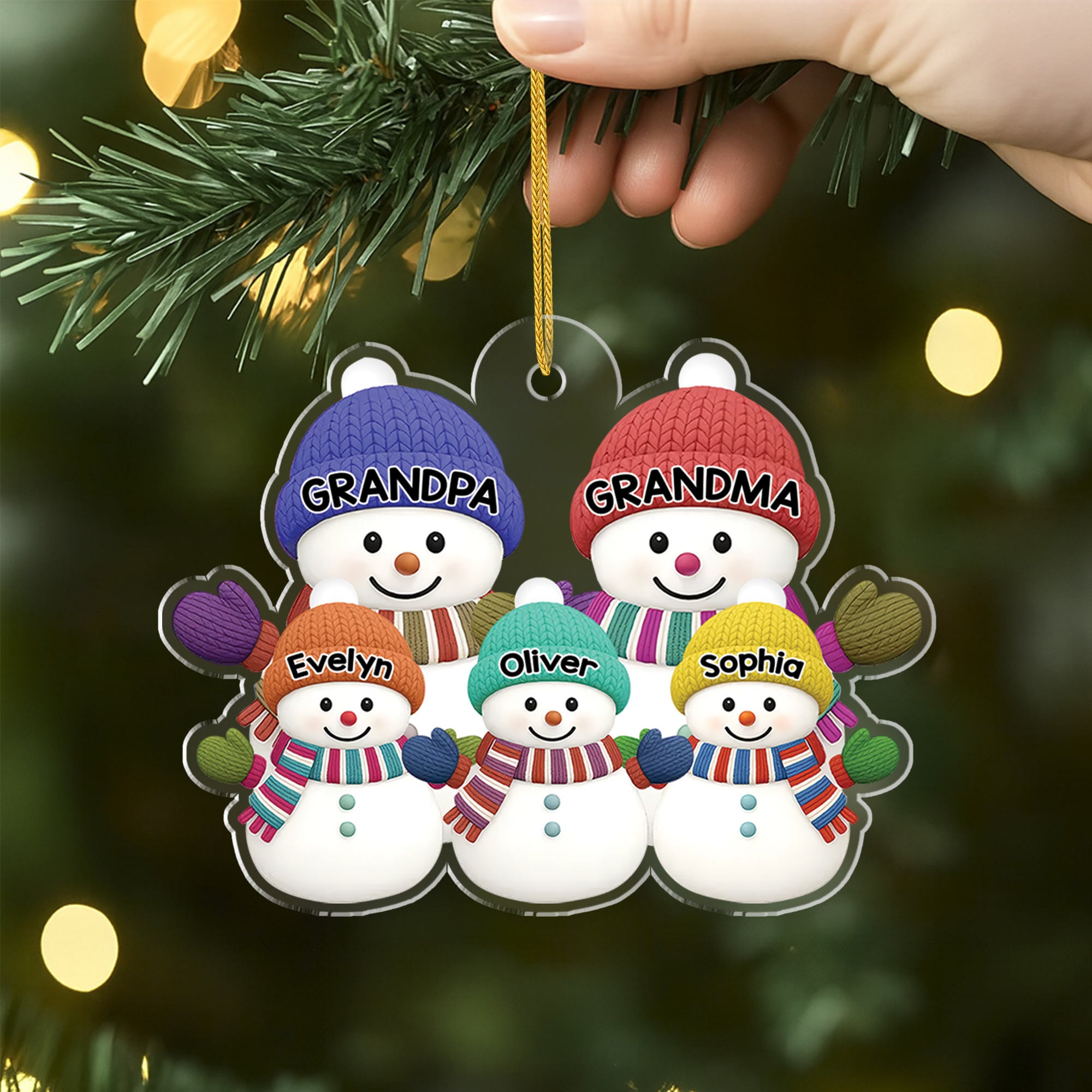 6056OUS2 acrylic snowman ornaments custom christmas gifts for family  6056O3QAI