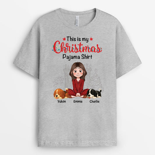 6063AUS2 this is my christmas pajama shirt custom gifts for dog lovers 6063A8LNC