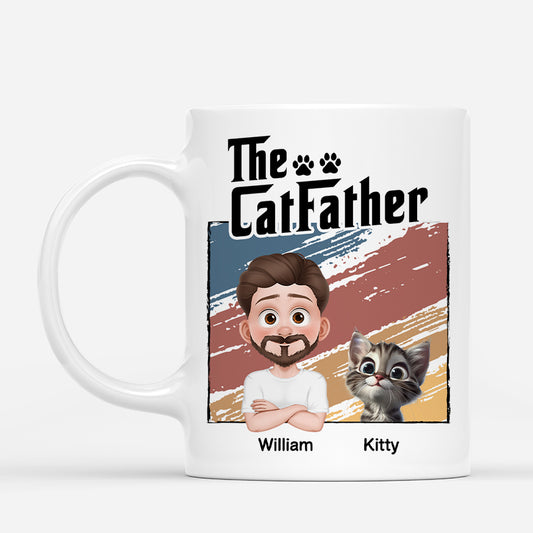 6064MUS1 the catfather coffee mug personalized gifts for cat dads 6064M3ZQC
