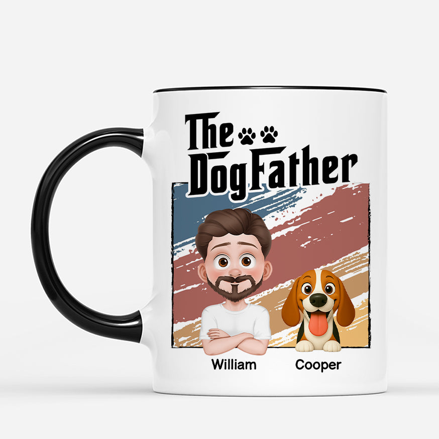 6064MUS2 the dogfather coffee mug personalized gifts for dog dads 6064M3ZQC