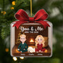 6075OUS1 personalized acrylic christmas ornaments you me and the dogs 6075O6MTC