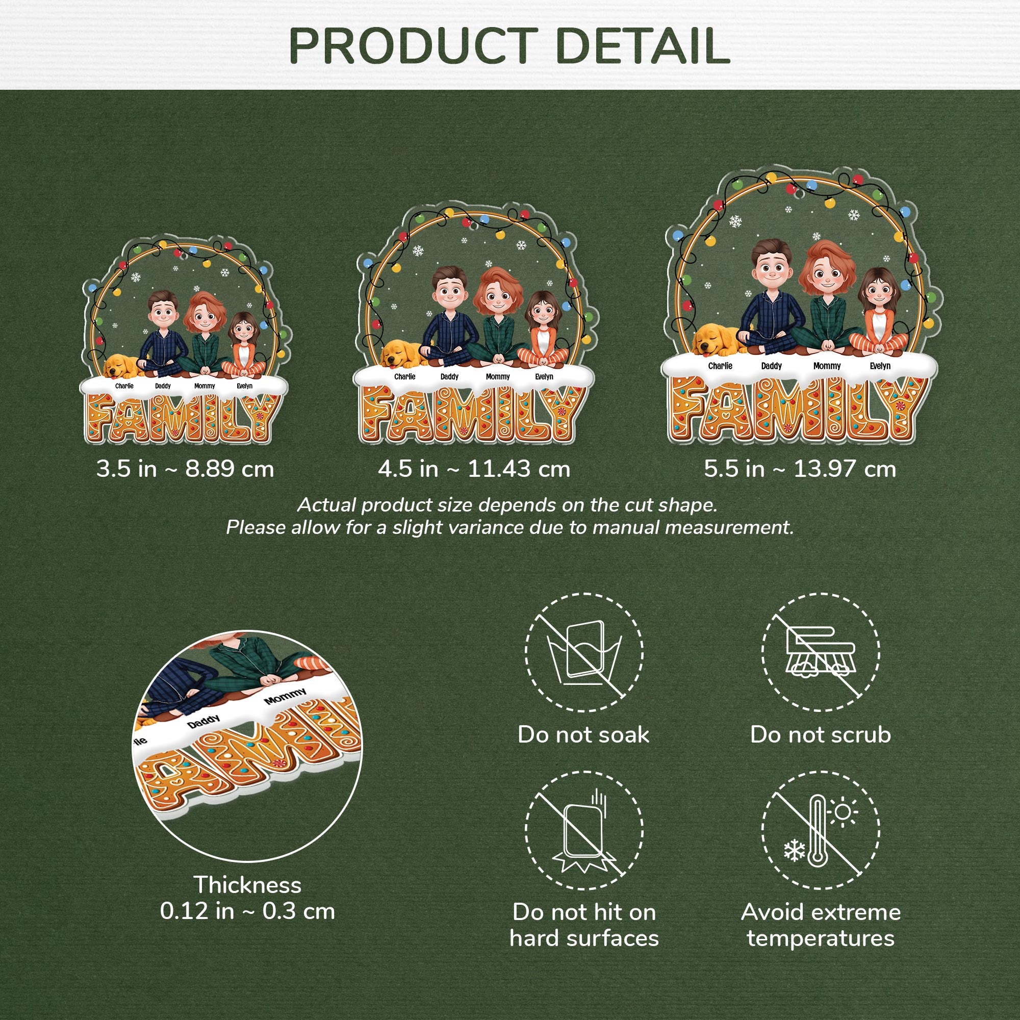 6077OUS3 personalized photo christmas ornaments_ acrylic family gifts 6077O6YAI