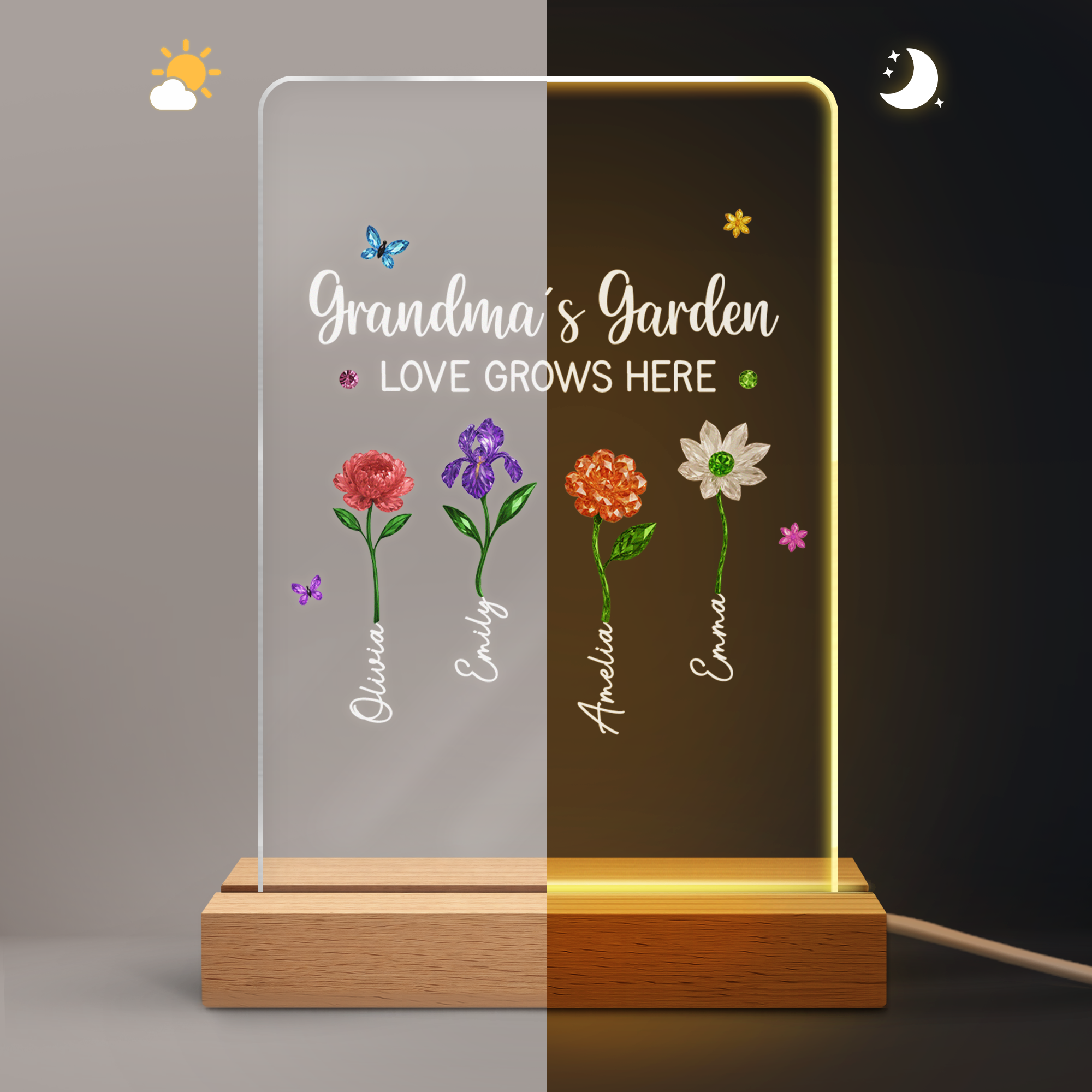 6082LUS2 personalized night light mothers day garden gifts_ for grandmamom 6082l6h5a