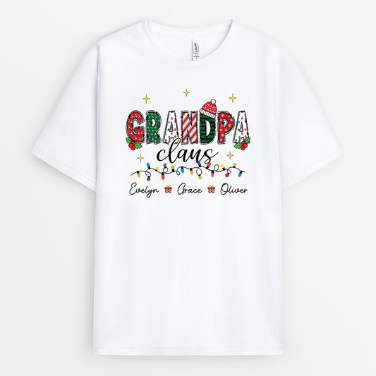 6086AUS1 grandpa claus shirt_ personalized christmas gifts for grandparents 6086ATQMB