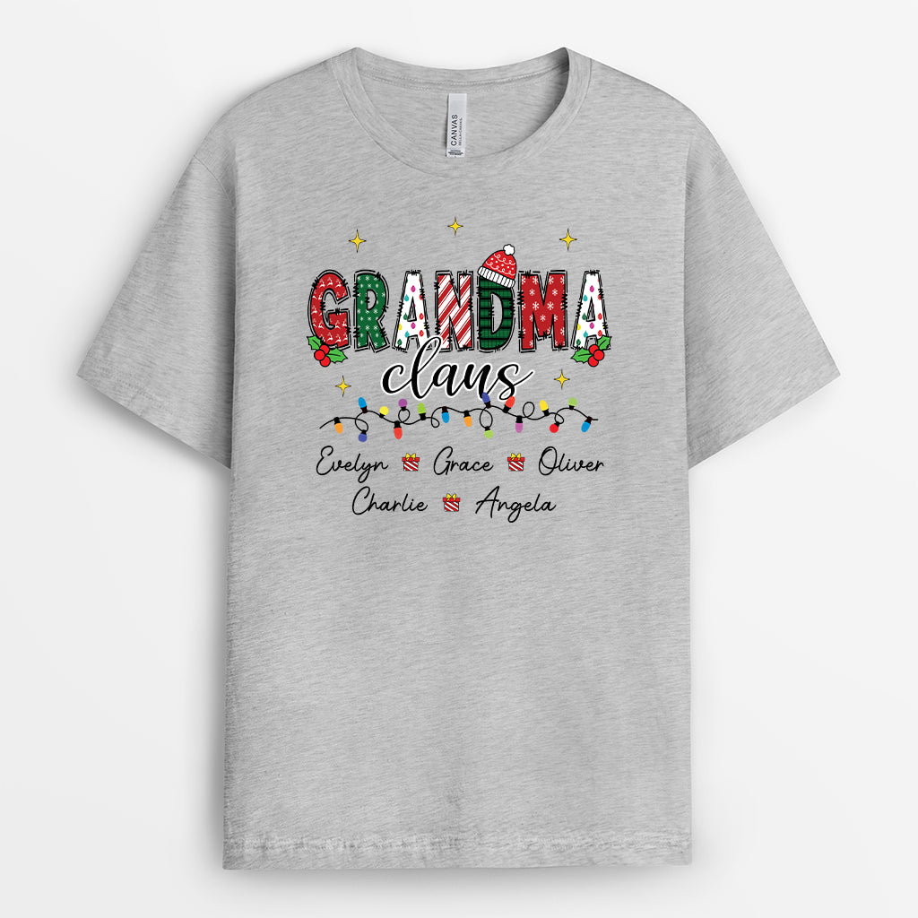 6086AUS2 grandpa claus shirt_ personalized christmas gifts for grandparents 6086ATQMB