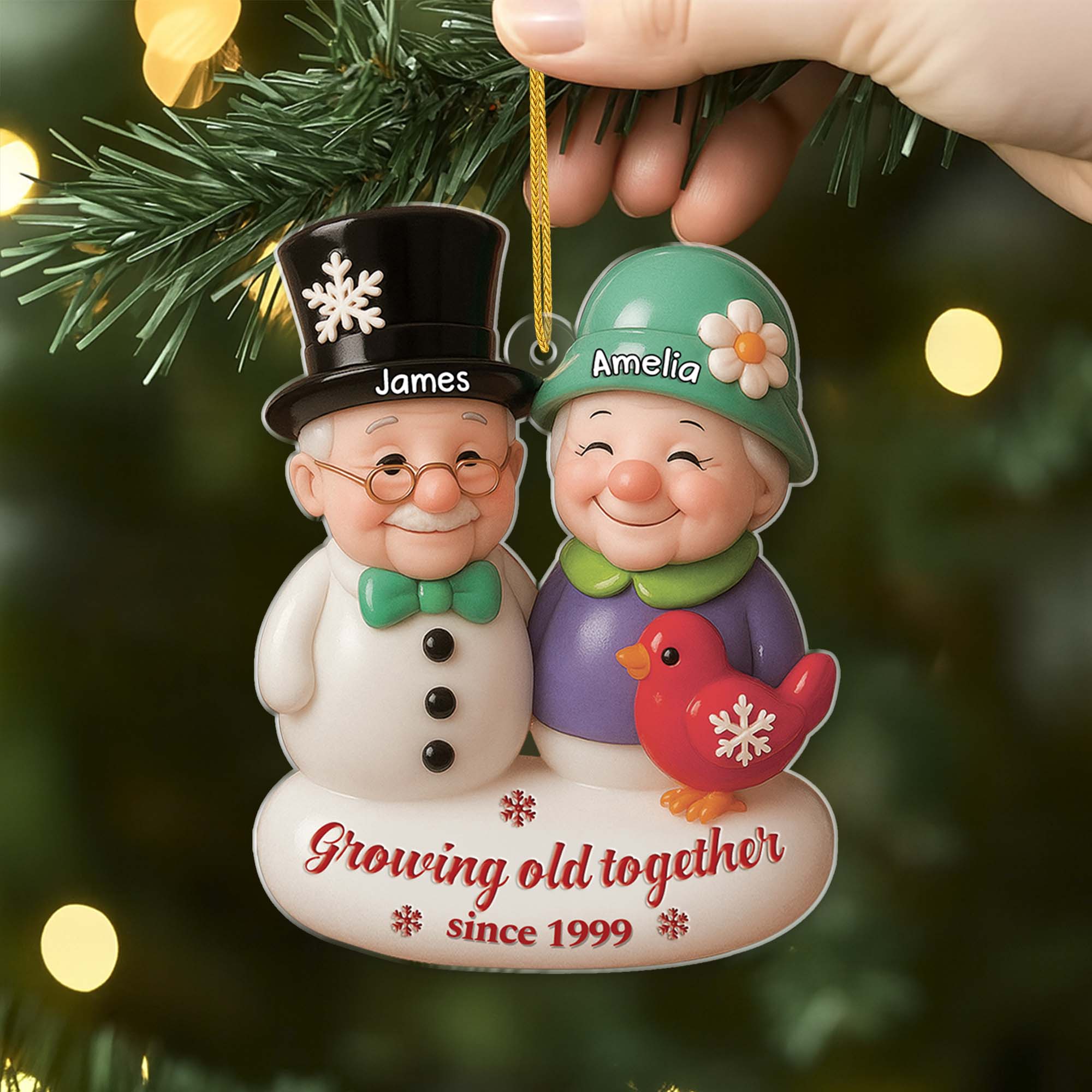 6091OUS2 3d printing effect acrylic christmas ornaments custom couples gifts_ 6091OKTTG