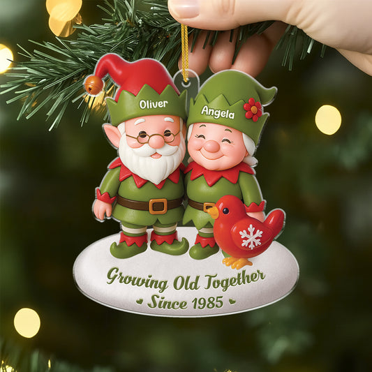 6092OUS2 3d printing effect acrylic growing old together since ornament custom xmas gifts_ for couples 6092OKHZG