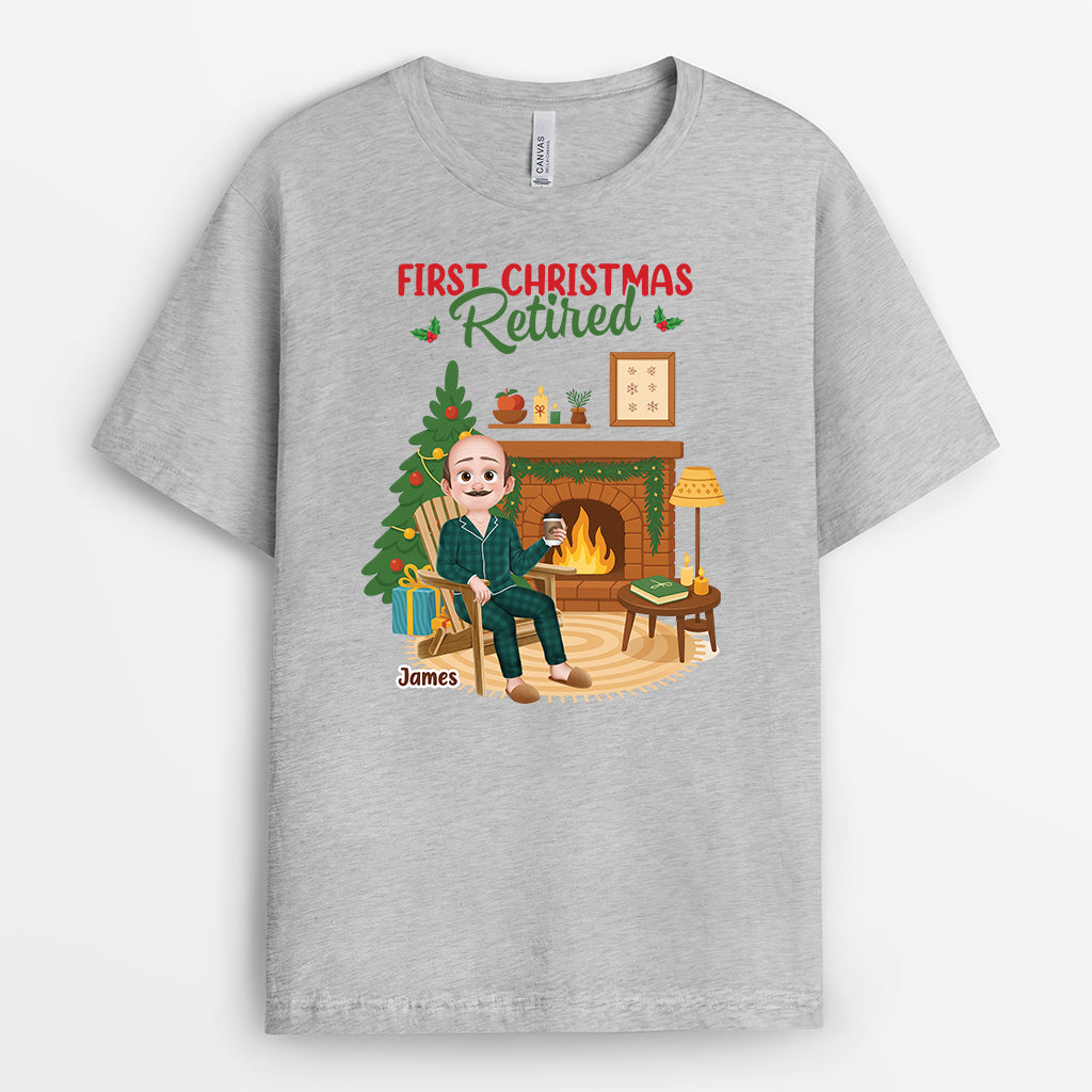 6095AUS2 first christmas retired shirt personalized retirement gifts 6095ATLNA