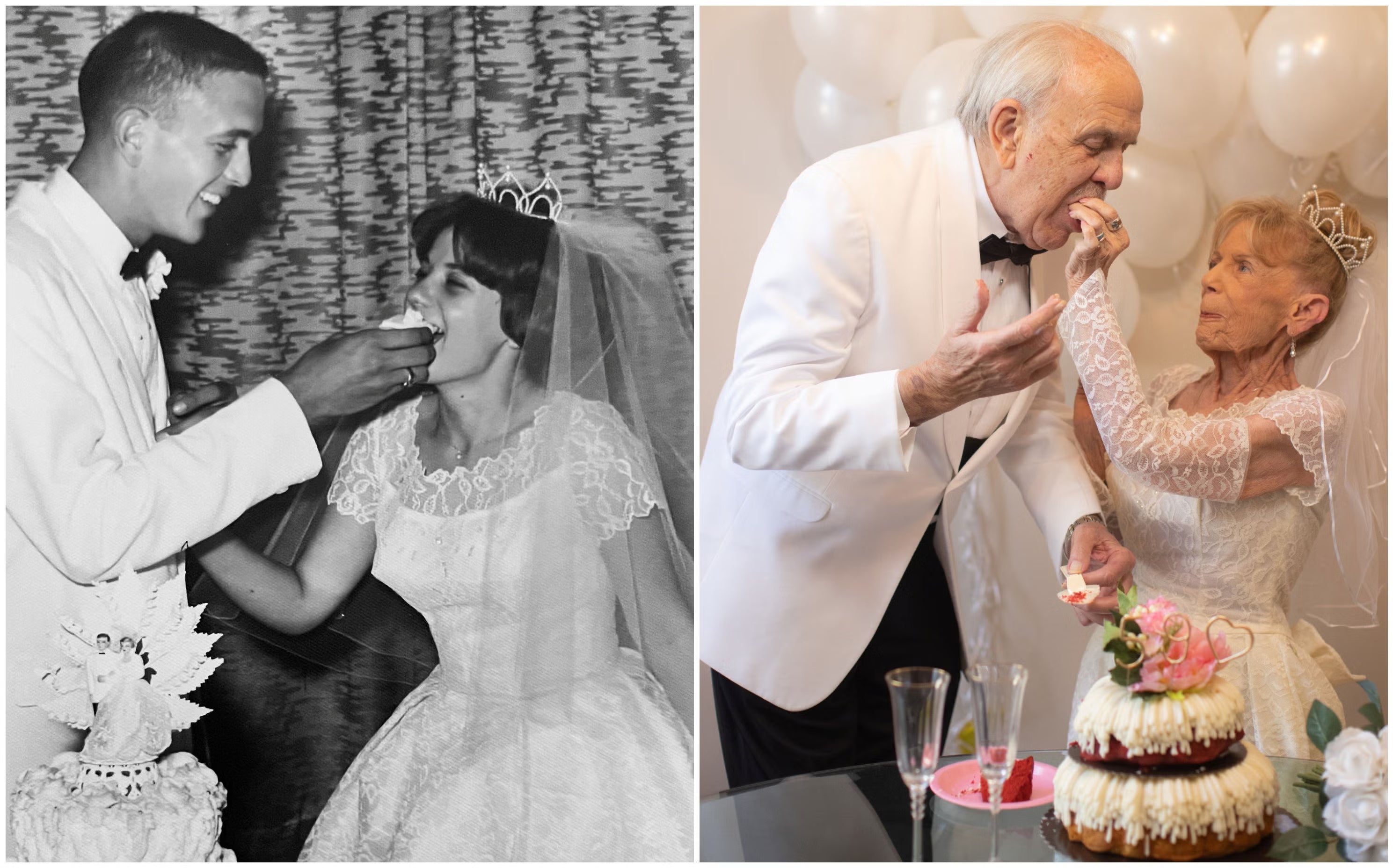 Recreate Wedding Photo as 60th Wedding Anniversary Ideas for Parents