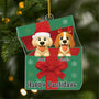 6106OUS1 3d printing effect dog christmas ornaments acrylic custom dog gifts 6106OKTNC