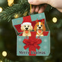 6106OUS2 3d printing effect dog christmas ornaments acrylic custom dog gifts 6106OKTNC