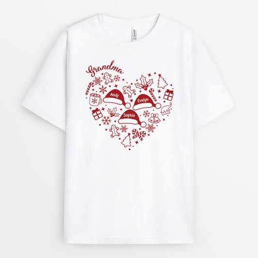 6109AUS1 personalized christmas tee shirts xmas gifts for grandma grandpa 6109ATTAA