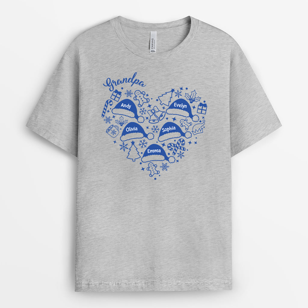 6109AUS2 personalized christmas tee shirts xmas gifts for grandma grandpa 6109ATTAA