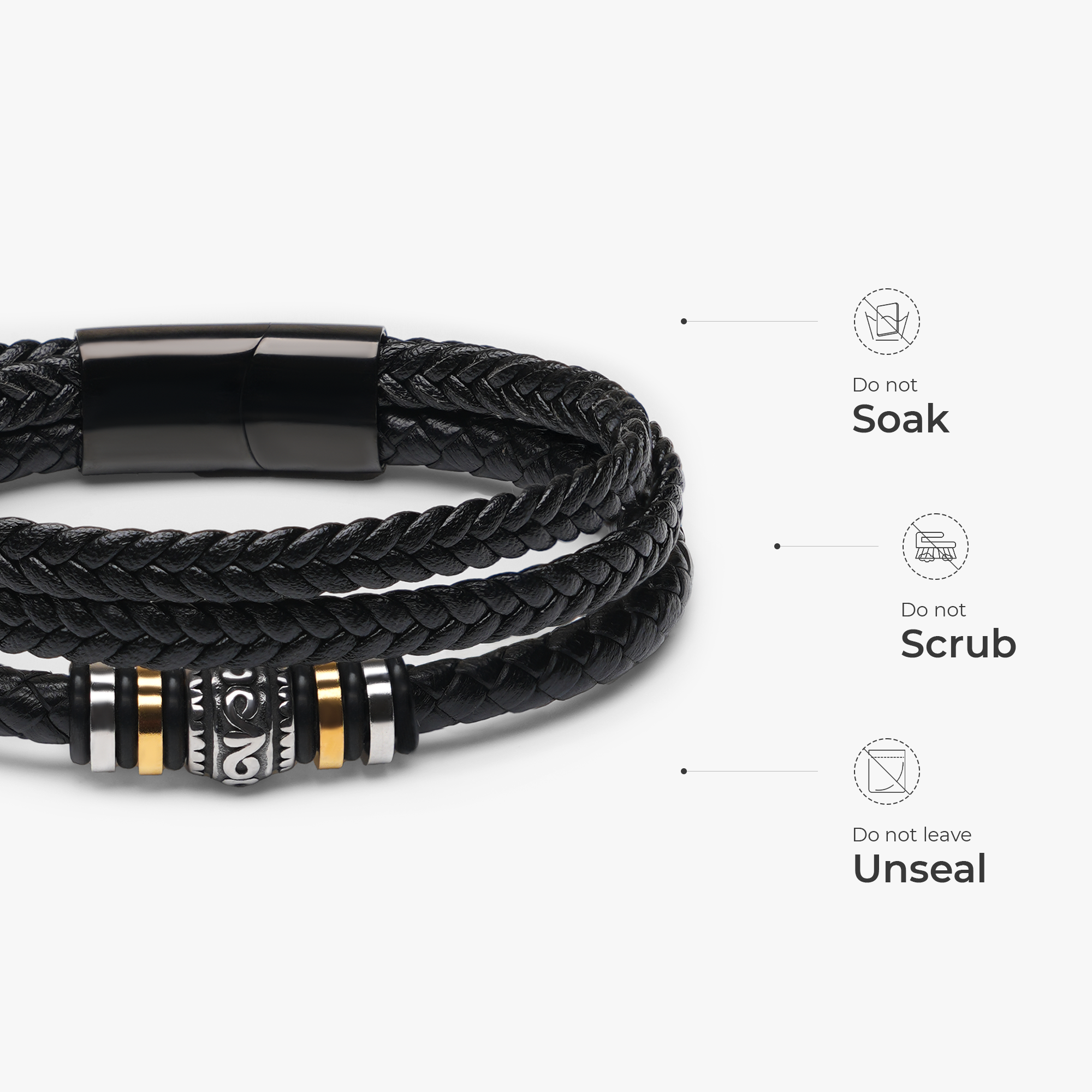 6110JUS4 mens braided leather bracelet_ with names custom gifts for dad grandpa 6110J0B0B