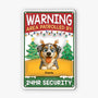 6121EUS2 3d printing effect custom metal warning signs xmas gifts for dog lovers 6121ETYAC
