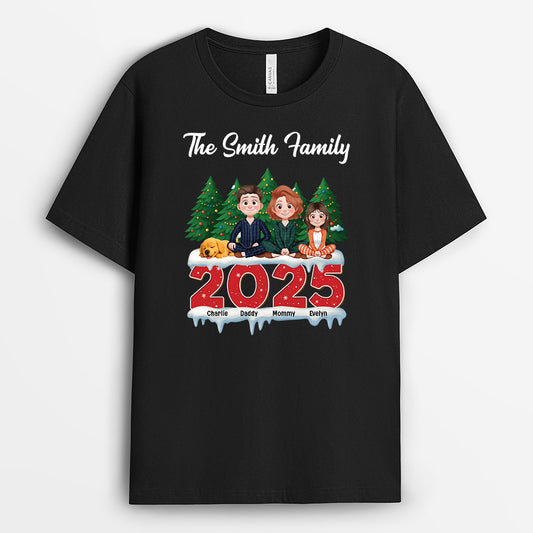 6122AUS1 personalized family last name t shirts christmas gifts for family 6122AKQMI