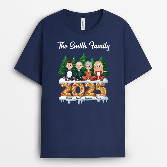 6122AUS2 personalized family last name t shirts christmas gifts for family 6122AKQMI