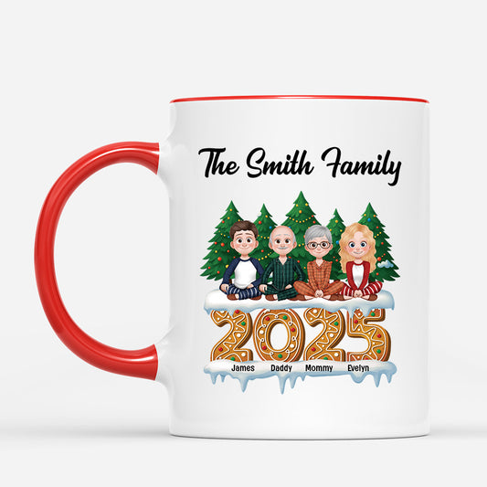 6122MUS2 personalized family name mugs christmas gifts for family 6122MKQMI