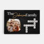 6133CUS1 family crossword art personalized canvas with photos 6133C8V5I