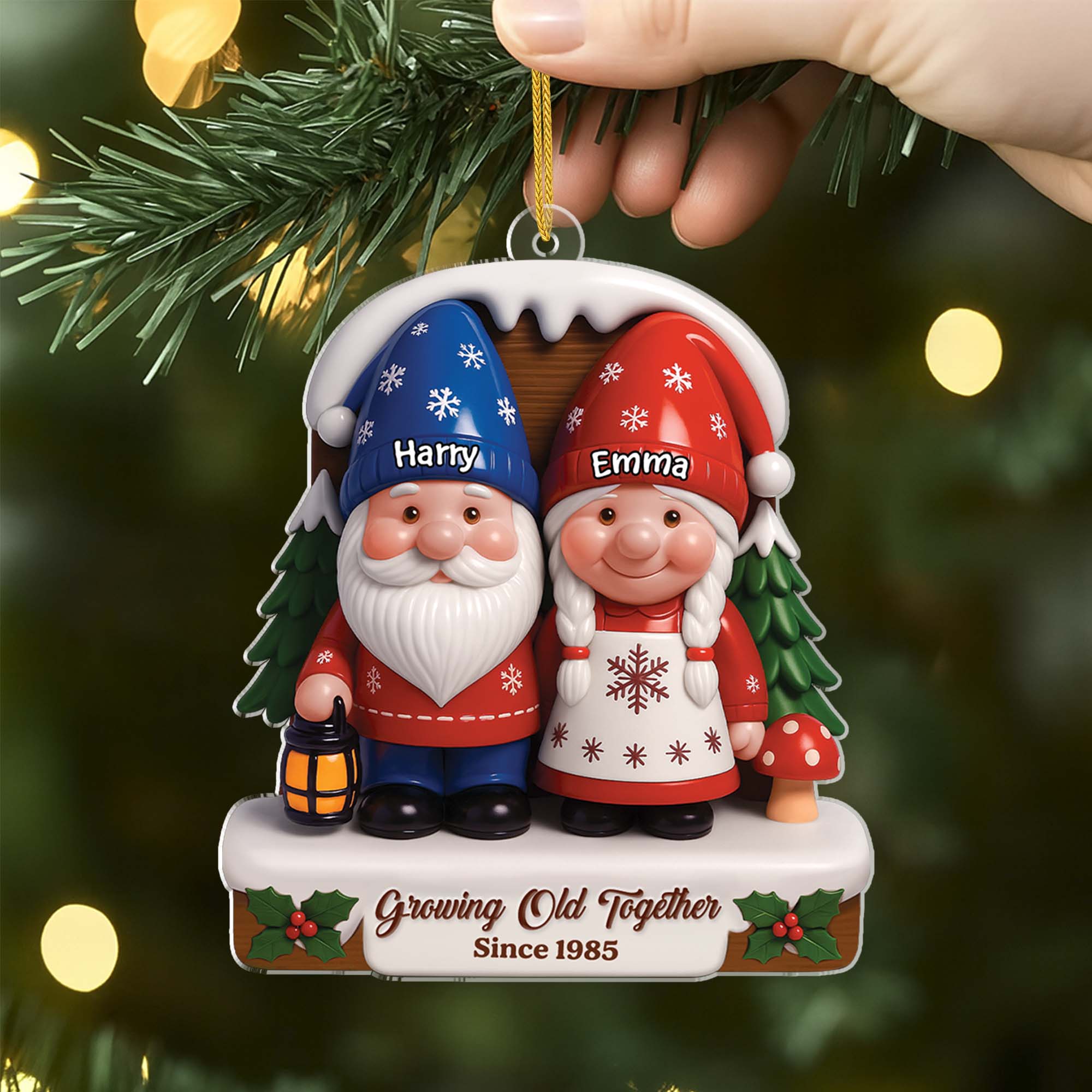 6143OUS2 3d printing effect acrylic mr and mrs claus ornament_ custom couple xmas gifts 6143O6LTG