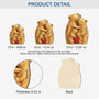 6147OUS3 3d printing effect custom bear family ornament 1 layered wooden xmas ornament 6147O65TI